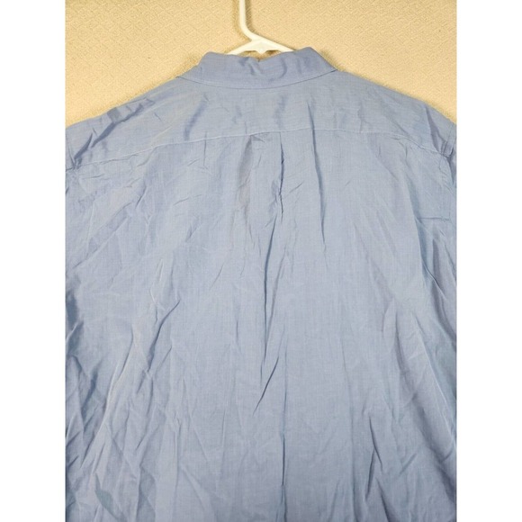 Vintage J Crew Shirt Mens XL 80s 2 Ply Cotton Button Up Regular Fit Blue EUC - Picture 8 of 12